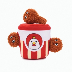 HugSmart PUZZLE HUNTER DOG TOY FOOD PARTY FRIED CHICKEN 17.8x16x15cm