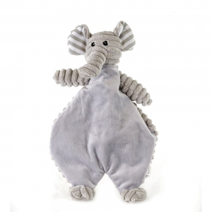 Prestige SNUGGLE PALS PLUSH FLATTY ELEPHANT w/SQUEAKER and CRINKLE 30cm - Click for more info