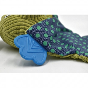 PuppyPlay CRINKLE TEETHER PUPPY AND SMALL DOG TOY - Crocodile 21cm