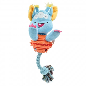 PuppyPlay SILLY FACE TREAT BELLY ARMOR PUPPY TOY - Blue 25x13x10cm