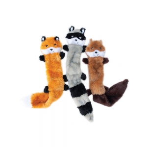 ZippyPaws SKINNY PELTZ Large 3pk (Fox, Raccoon, Squirrel) 45.5x6x1.2cm