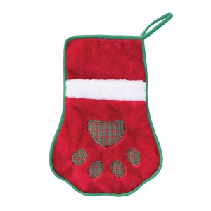 ZippyPaws HOLIDAY STOCKING RED PAW 35x25cm - Click for more info