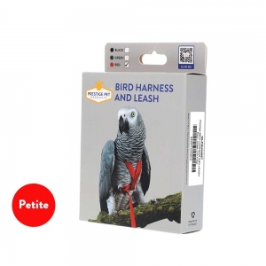 Prestige BIRD HARNESS AND LEASH Red - Petite (75-110g)