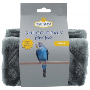 Snuggle Pals BIRD HIDE Small - Grey (11cmH x 10cmW x 17.5cmD)