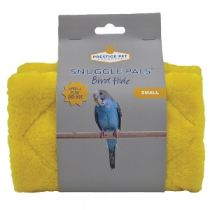 Snuggle Pals BIRD HIDE Small - Yellow (11cmH x 10cmW x 17.5cmD)