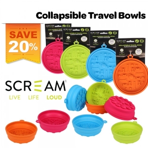 Scream COLLAPSIBLE TRAVEL BOWL DEAL