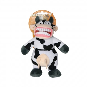 Tuffy MIGHTY TOY JR ANGRY ANIMALS MAD COW 13x7.5cm - Tuff Scale 7 (1 Squeaker)