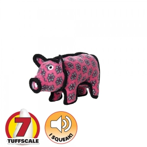 Tuffy BARNYARD SERIES JR POLLY PIGGY (PINK) 23x12.5x7.5cm-T Scale 7 (1 Squeaker)