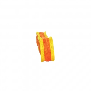 DuraForce BONE Tiger Orange/Yellow 28.5cm  - Tuff Scale 9 (2 Squeakers)