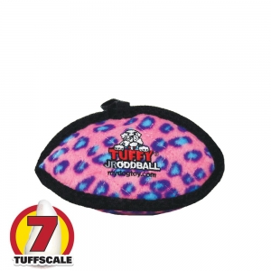 Tuffy JR's ODD BALL Pink Leopard 17.5x7.5cm - Tuff Scale 7 (No Squeaker)