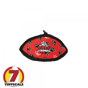 Tuffy JR's ODD BALL Red Paws 17.5x7.5cm - Tuff Scale 7 (No Squeaker)