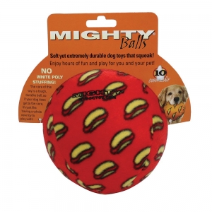 Tuffy MIGHTY TOY BALL Large Red 15cm - Tuff Scale 10 (1 Squeaker)