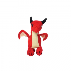 Tuffy MIGHTY TOY DRAGON RED 30x25x30cm - Tuff Scale 8 (1 Squeaker)