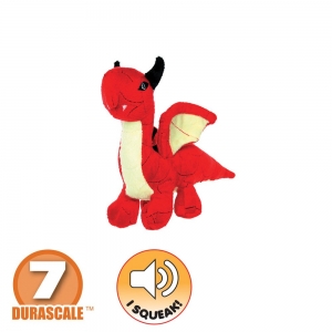 Tuffy MIGHTY TOY DRAGON JR RED 23x10x7.5cm - Tuff Scale 7 (1 Squeaker)