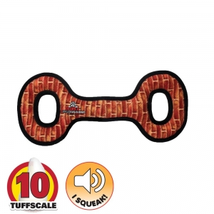 Tuffy MEGA TUG-OVAL Brick Print 55x25x5cm - Tuff Scale 10 (6 Squeakers)