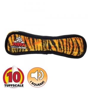 Tuffy MEGA BONE Tiger 35.5x30.5x5cm - Tuff Scale 10 (2 Squeakers)
