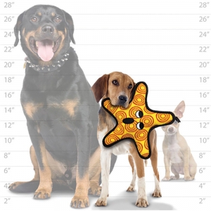 Tuffy SEA CREATURES THE GENERAL (STARFISH) 25x25x7.5cm - T Scale 9 (2 Squeakers)