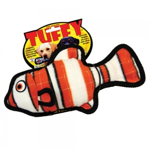Tuffy SEA CREATURES FISH ORANGE 30.5x15x14cm - Tuff Scale 8 (1 Squeaker)
