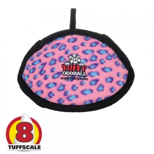 Tuffy ULTIMATES ODD BALL Pink Leopard 24x16.5cm - Tuff Scale 8 (No Squeaker)