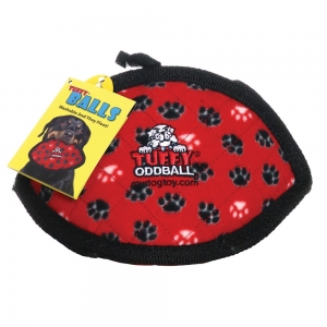 Tuffy ULTIMATES ODD BALL Red Paws 24x16.5cm - Tuff Scale 8 (No Squeaker)
