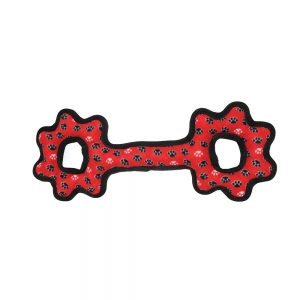 Tuffy ULTIMATES TUG-O-GEAR Red Paws 55x17x5cm - Tuff Scale 9 (6 Squeakers)
