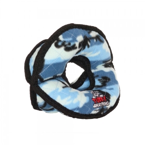 Tuffy ULTIMATES 4-WAY RING Camo Blue 24x17.5x12.5cm - Tuff Scale 9 (4 Squeakers)