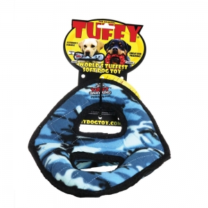 Tuffy ULTIMATES 3-WAY RING Camo Blue 24x25x20cm - Tuff Scale 9 (3 Squeakers)