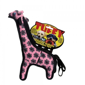 Tuffy ZOO ANIMAL SERIES JR GIRAFFE PINK 23x28x7.5cm - Tuff Scale 8 (1 Squeaker)